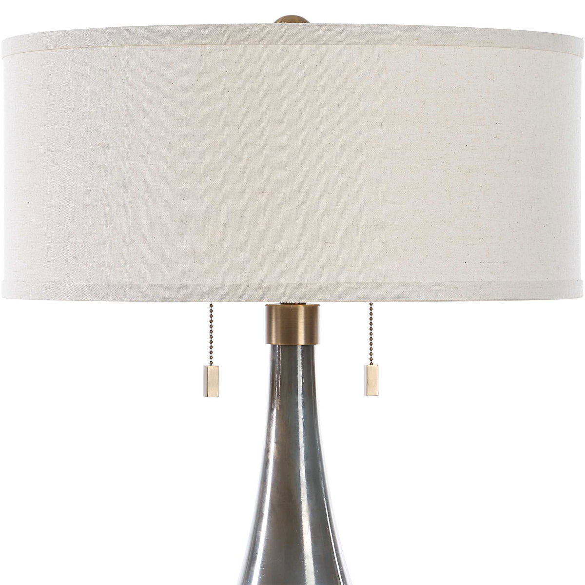 Cardoni Smoke Table Lamp, by Uttermost, 18" width x 32.25" height x 18" depth View 6