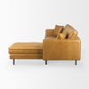 D'Arcy 111'L x 70'D x 33'H Tan Leather Right Chaise Sectional thumbnail 4