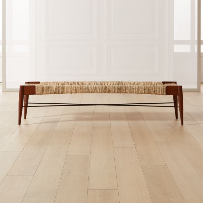 Online Designer Hallway/Entry Wrap Large Natural Bench