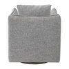 Corben Gray Swivel Chair, Accent Chair by Uttermost, 30" width x 30" height x 30" depth thumbnail 5