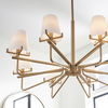 Lassen 8 Light Brass Chandelier thumbnail 4