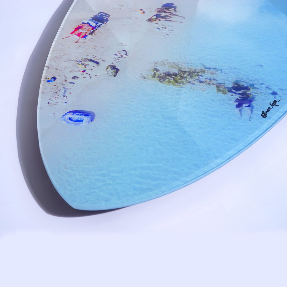 Italian Summer Surfboard (No Embellishment), Art by Oliver Gal,  18x76 View 2