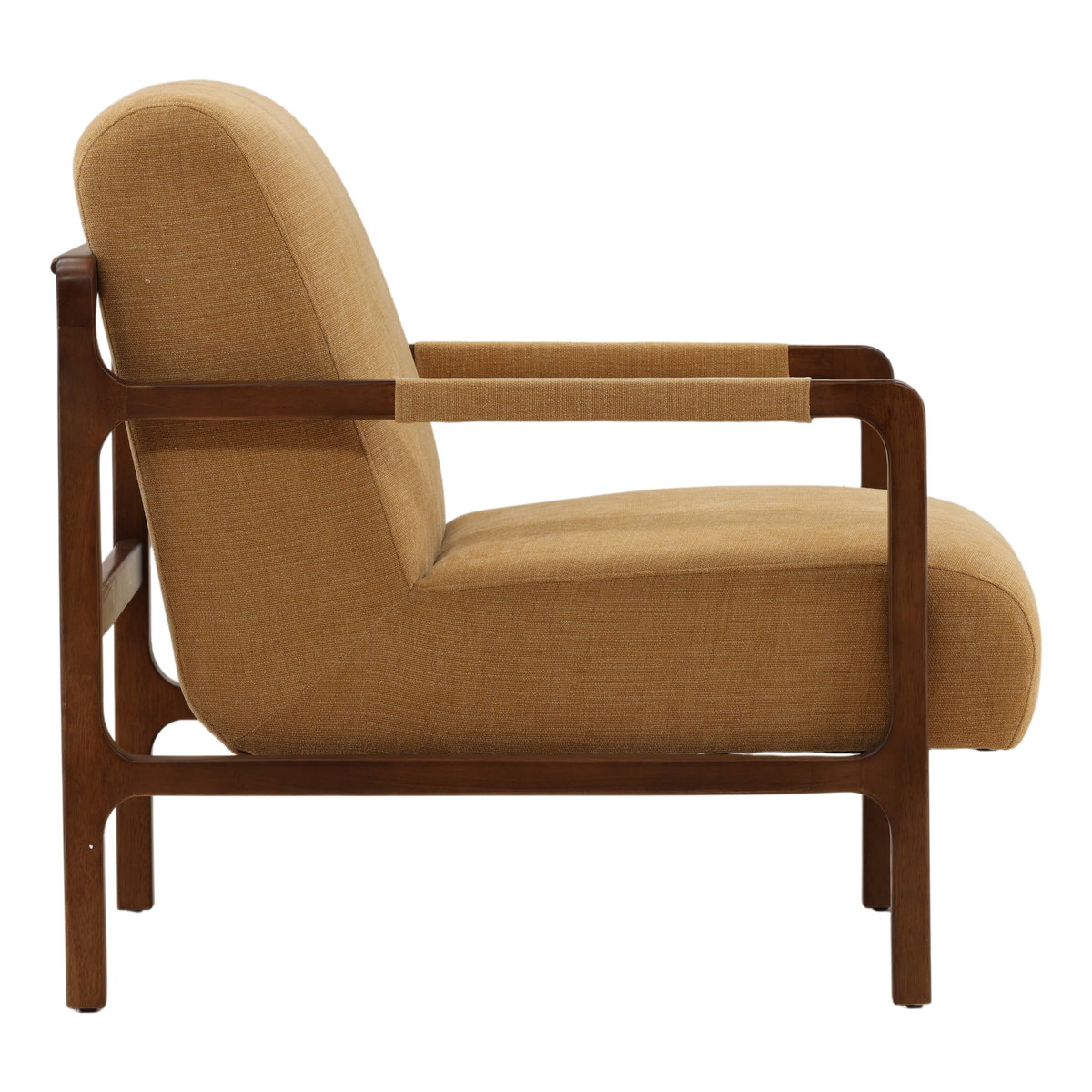 Jordi Occasional Chair Ochre, Accent Chair by Dovetail, 29.5" width x 35.2" height x 39" depth View 3