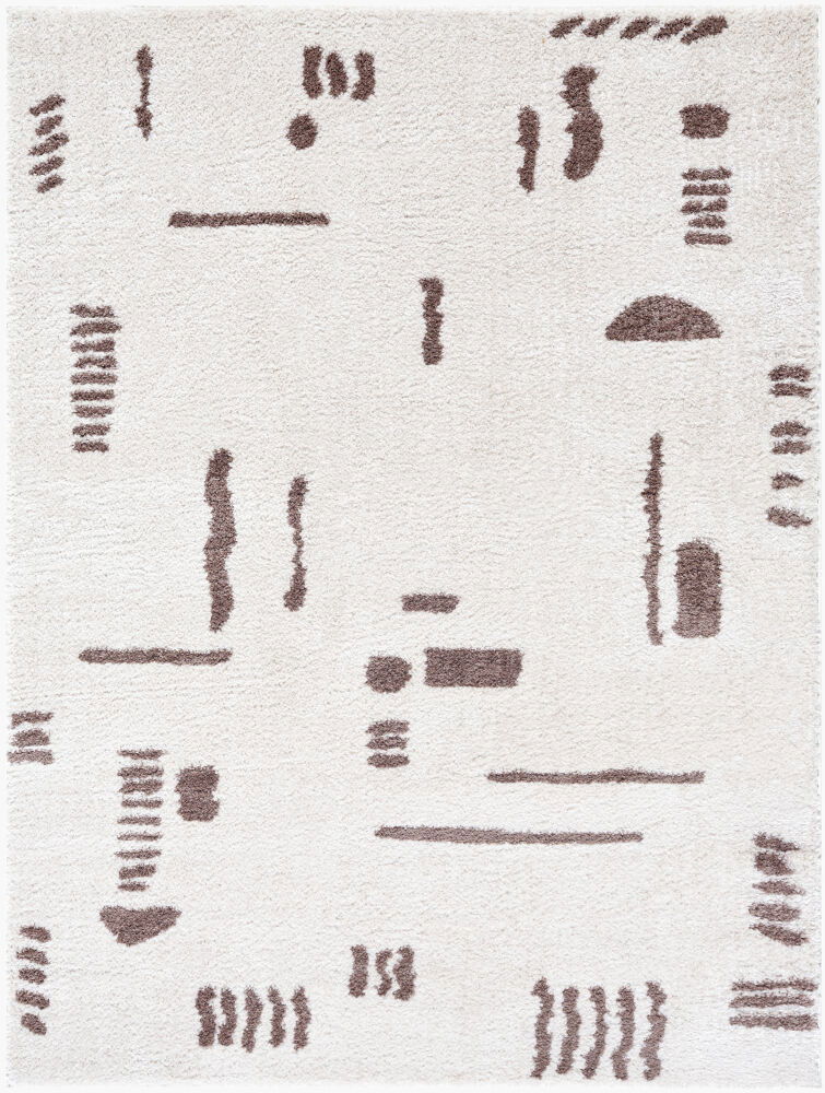 Fossay Shag Machine Woven Rug, by Surya, 2'11.43" length x 1'11.62" width