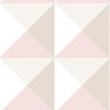 Origami Pink Peel & Stick Wallpaper, by York Wall, 16'6" length x 1'8.5" width x 0.02" depth thumbnail