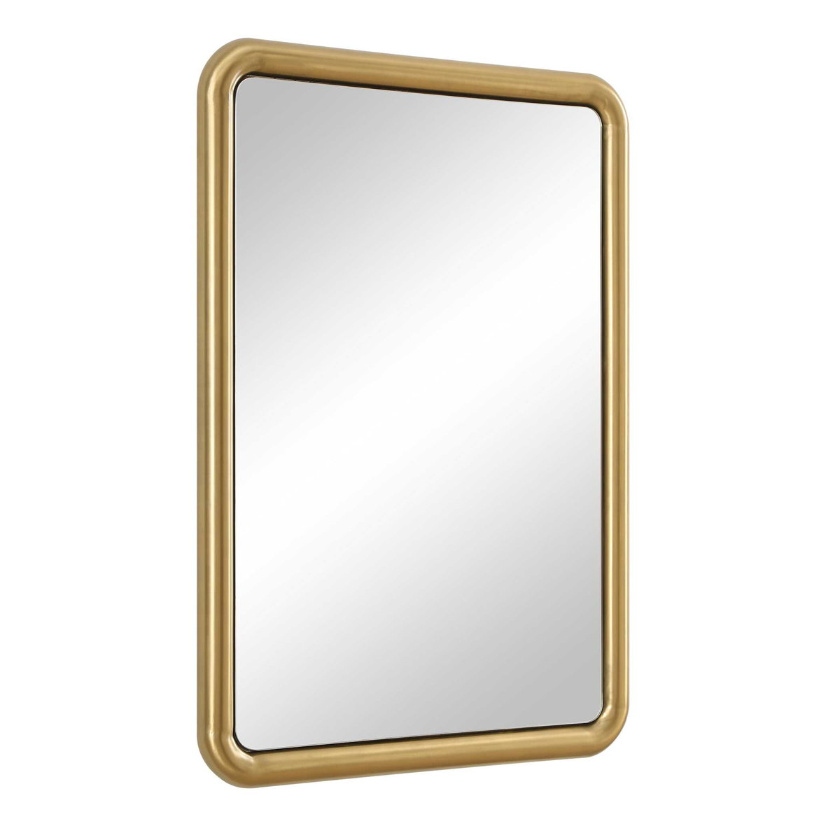 Atkinson Modern Brass Mirror, by Uttermost, 29" width x 41" height x 2" depth View 4
