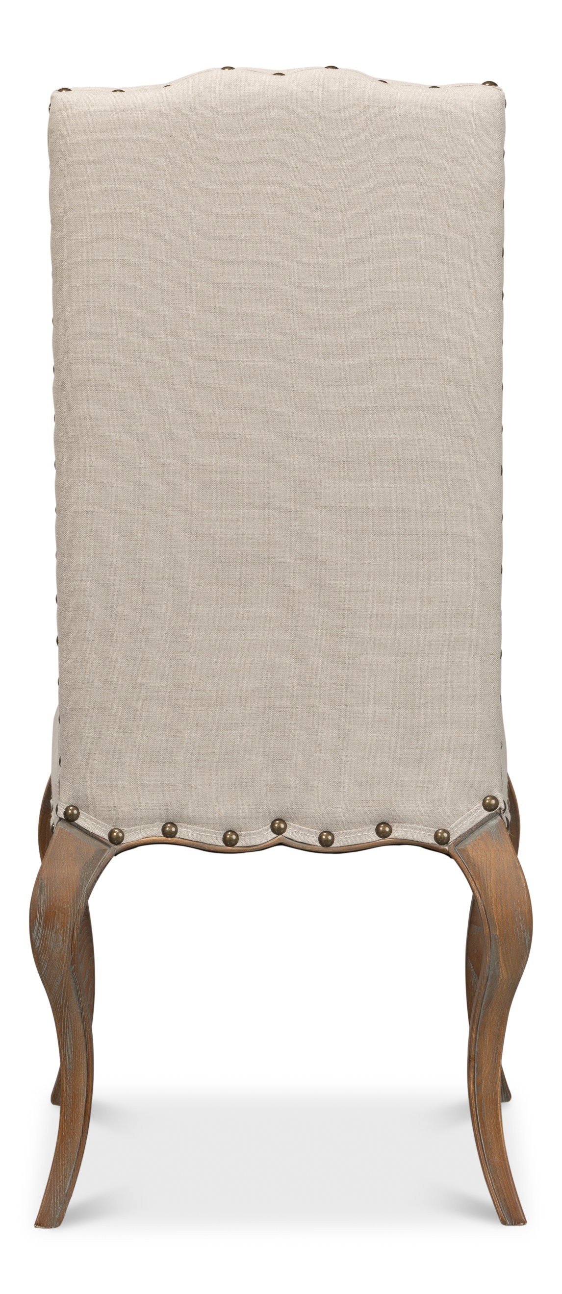Thorne Side Chair  Beige, by Sarreid, 1'10" length x 1'8" width x 3'7" height View 10