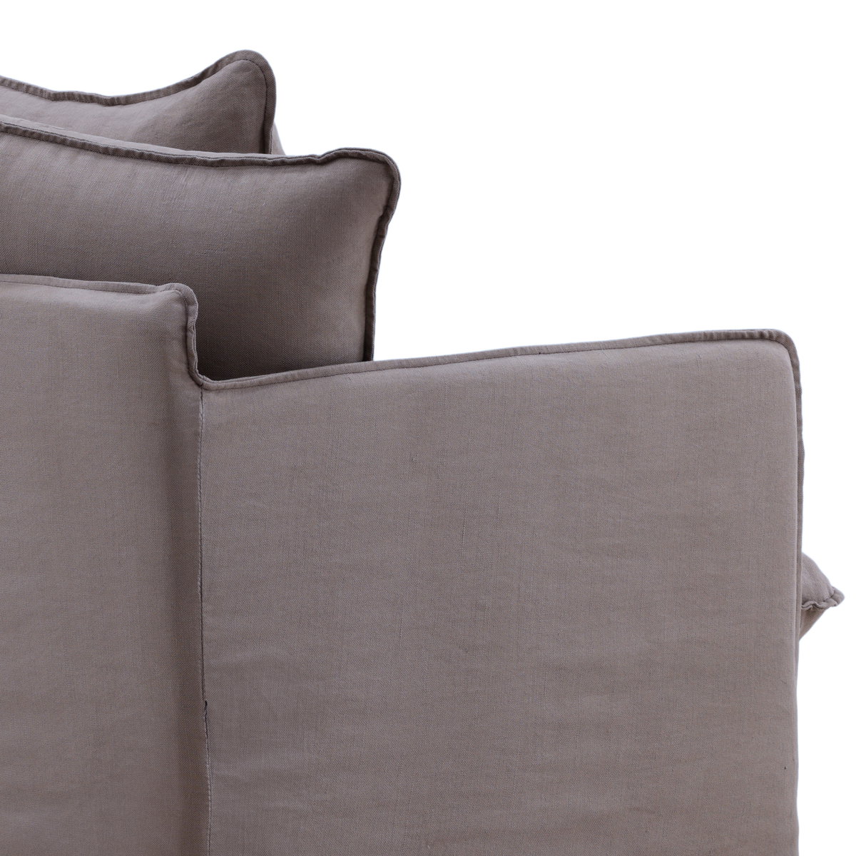 Lexia Sofa Chair Slipcover Stone, Sofas & Sectional by Dovetail, 41.7" width x 29.52" height x 37.8" depth View 6