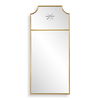 Caddington Tall Brass Mirror, by Uttermost, 18" width x 40" height x 1" depth thumbnail 1