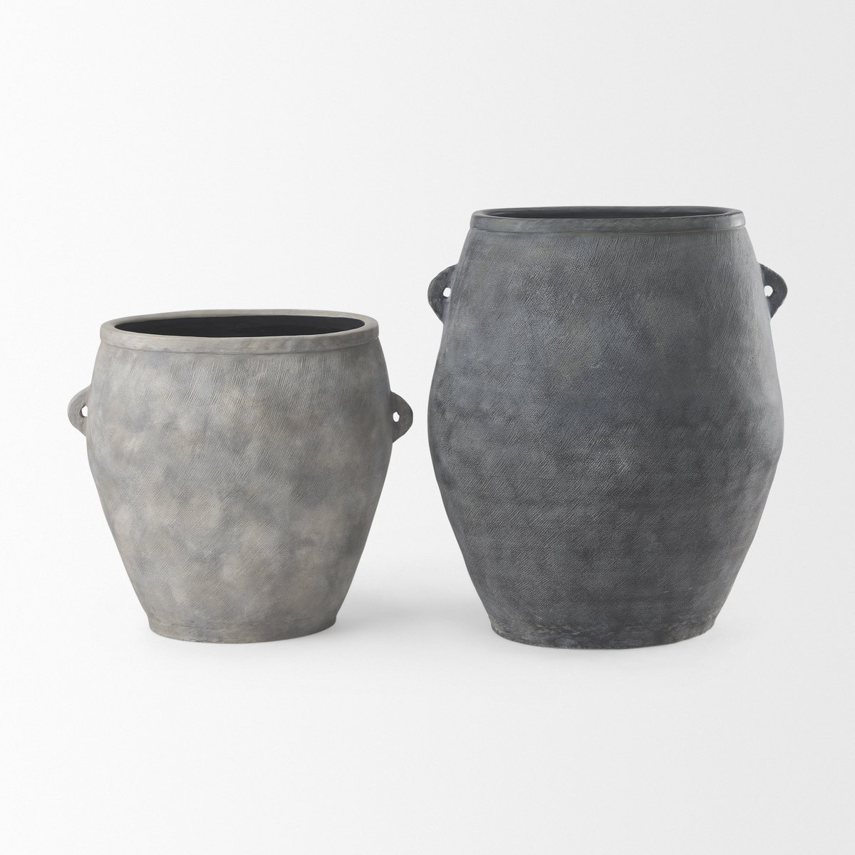 Zuma  Dark Gray Ceramic Floor Vase, by Mercana, 27.17" length x 20.47" width x 31.89" height View 14