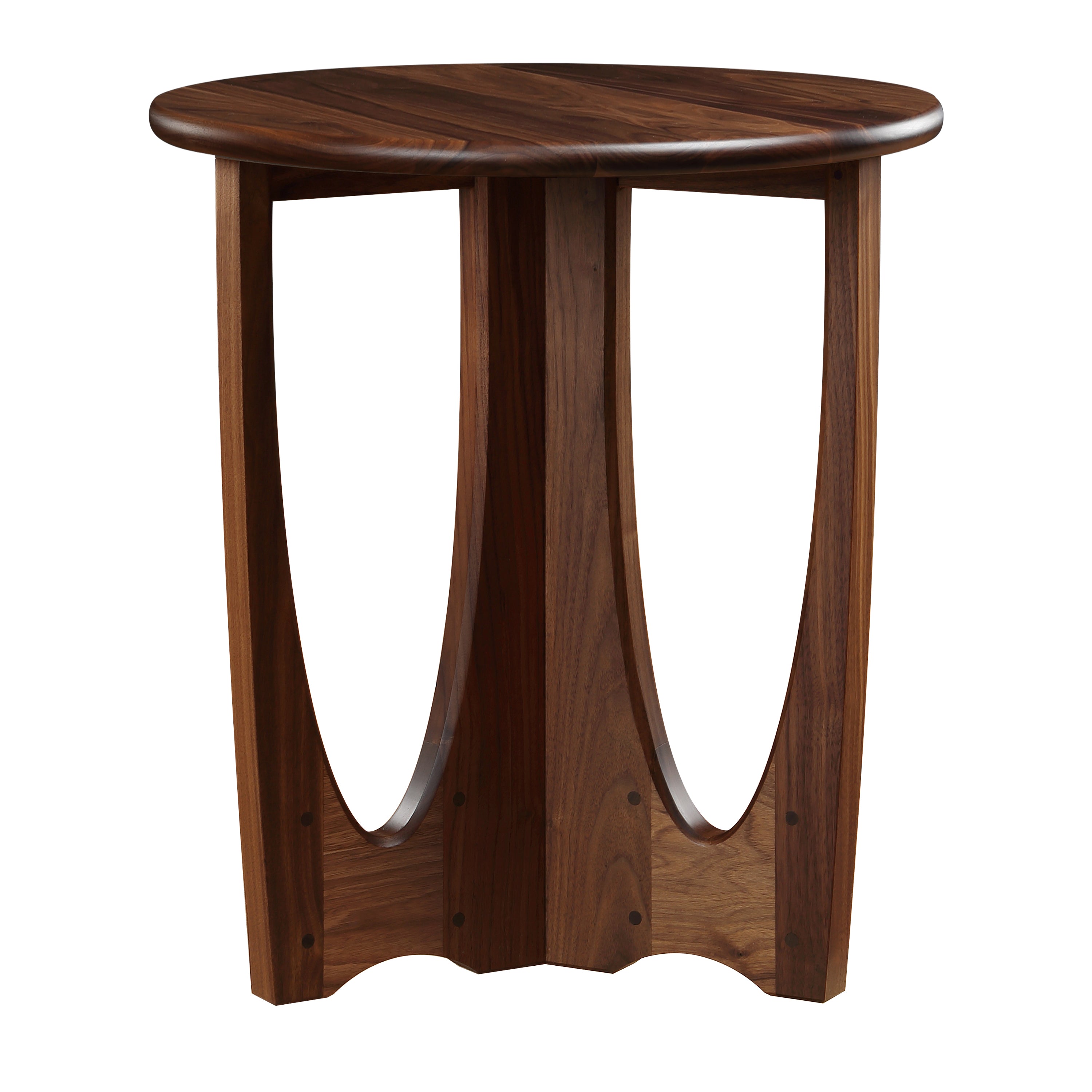 Walnut Grove Drink Table - Wood Top, Side & End Table by Stickley, 22" width x 24" height x 22" depth View 3