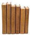Shagreen Books  Set Of 12  Tawny Brown, by Sarreid, 1" length x 5" height thumbnail 9