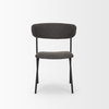 Corey Contoured Back Dining Side Chair | Gray Fabric with Metal, Dining Chair by Mercana, 22.25" length x 21.25" width x 32" height thumbnail 6
