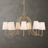 Seville 9 Light Gold Chandelier, Pendant by Uttermost, 21.62" height x 42" diameter thumbnail 2
