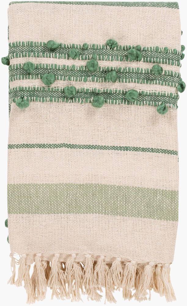 Yemaya Throw, Blankets & Throw by Surya, 60" length x 50" width