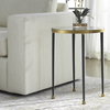 Stiletto Antique Gold Side Table, Side & End Table by Uttermost, 17" width x 22" height x 17" depth thumbnail 2