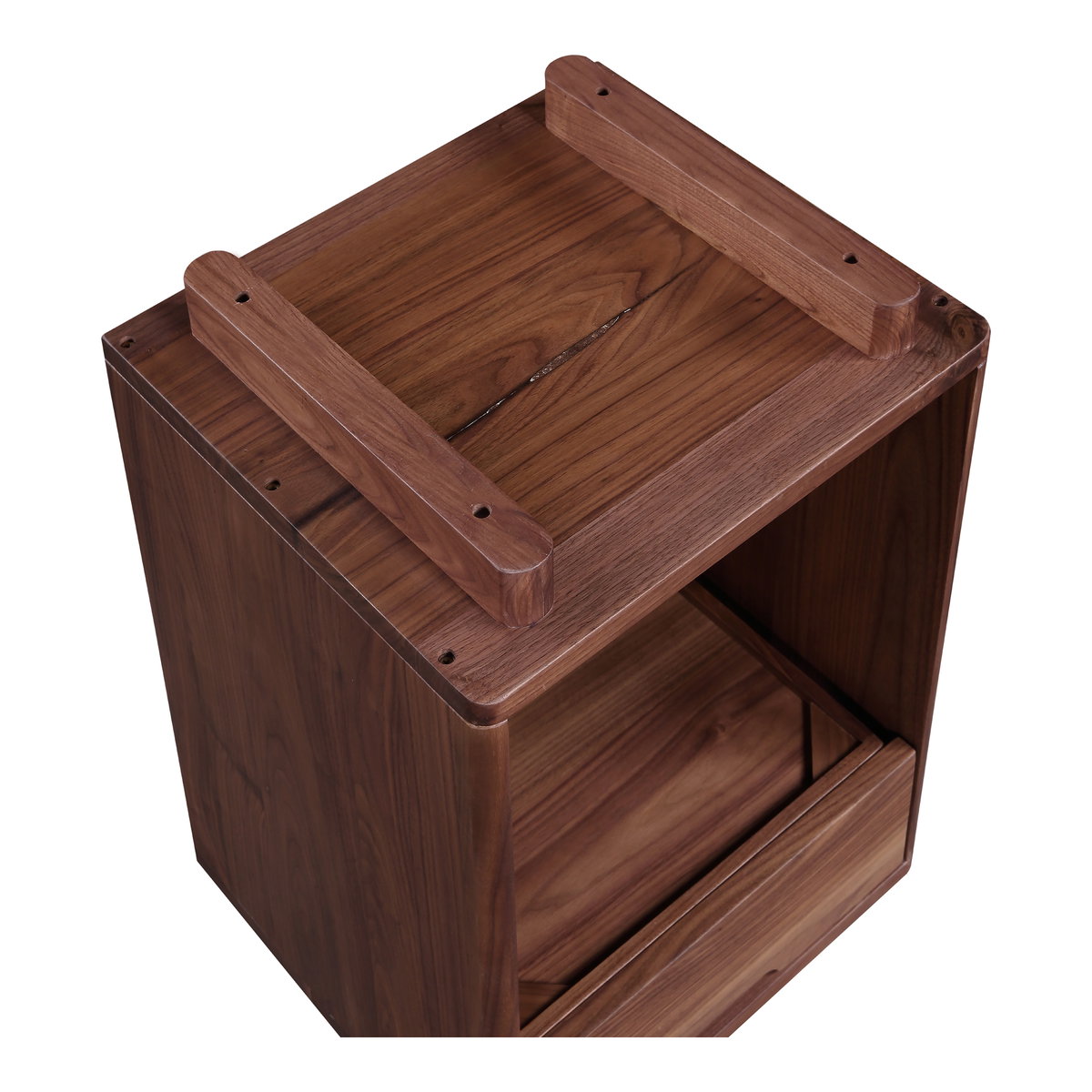 Osamu Nightstand Brown, by Moe's Home, 17" width x 24" height x 15" depth View 5