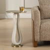 Sonia Modern Brass Accent Table, Side & End Table by Uttermost, 14" width x 23.25" height x 14" depth thumbnail 3