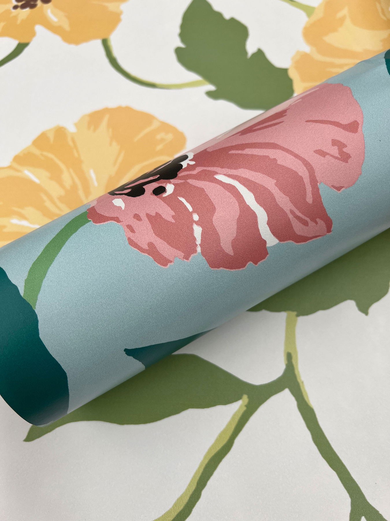 Jungle Garden Lemon Grove Peel & Stick Wallpaper large image 