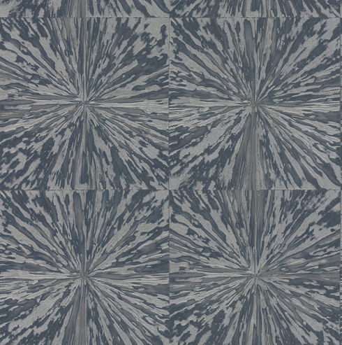 Squareburst Navy Wallpaper