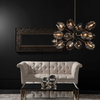 Chet 12 Light Sputnik Chandelier, by Uttermost, 32.5" width x 20" height x 32.5" diameter x 32.5" depth thumbnail 7