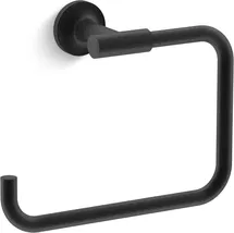 Online Designer Bathroom Purist® Wall Mounted Towel Ring for Bathroom, Metal Bathroom Hand Towel Ring K-14441-BL
