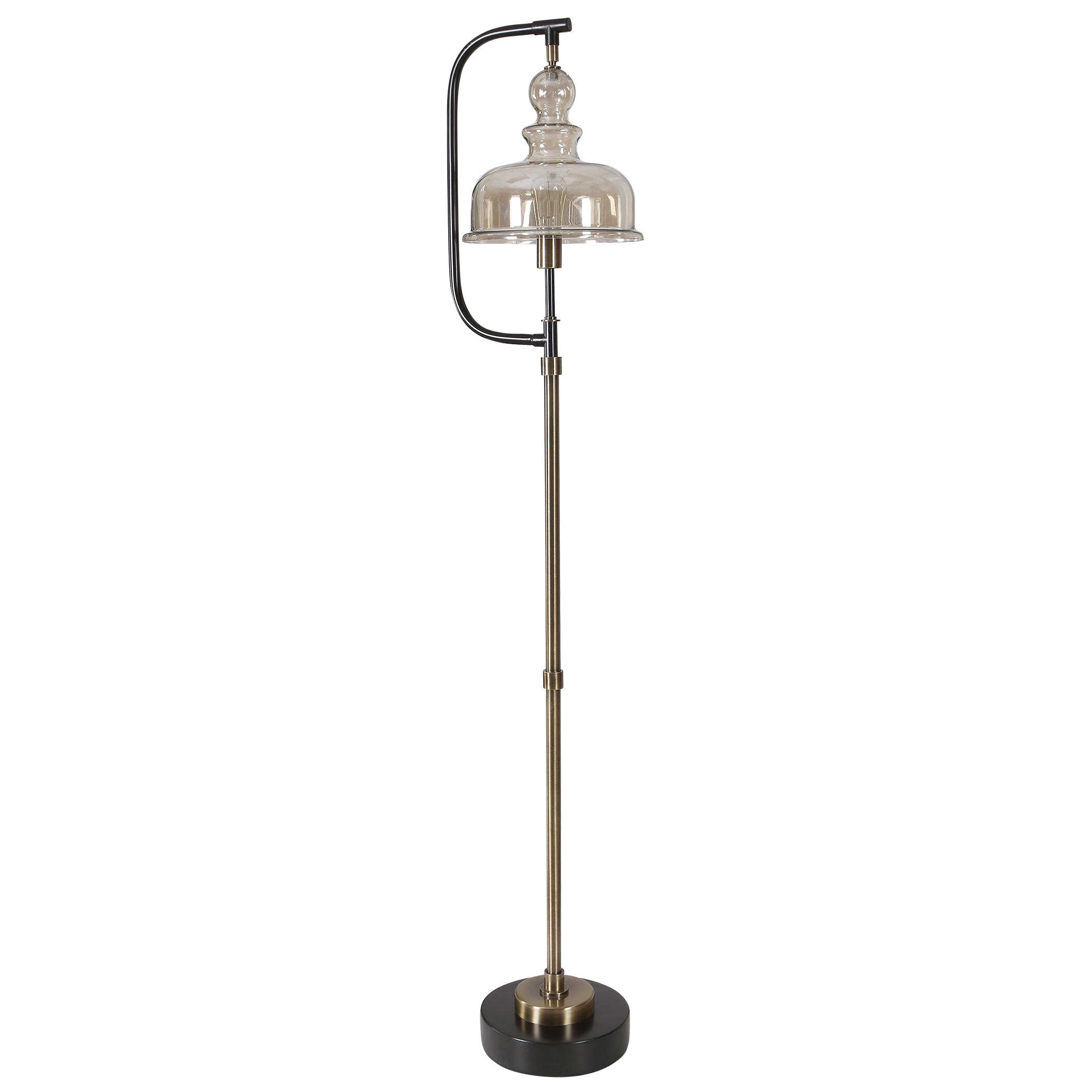 Elieser Industrial Floor Lamp, by Uttermost, 13.5" width x 68.5" height x 11.75" depth View 4