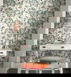 Flourish Turquoise Peel & Stick Wallpaper thumbnail 1