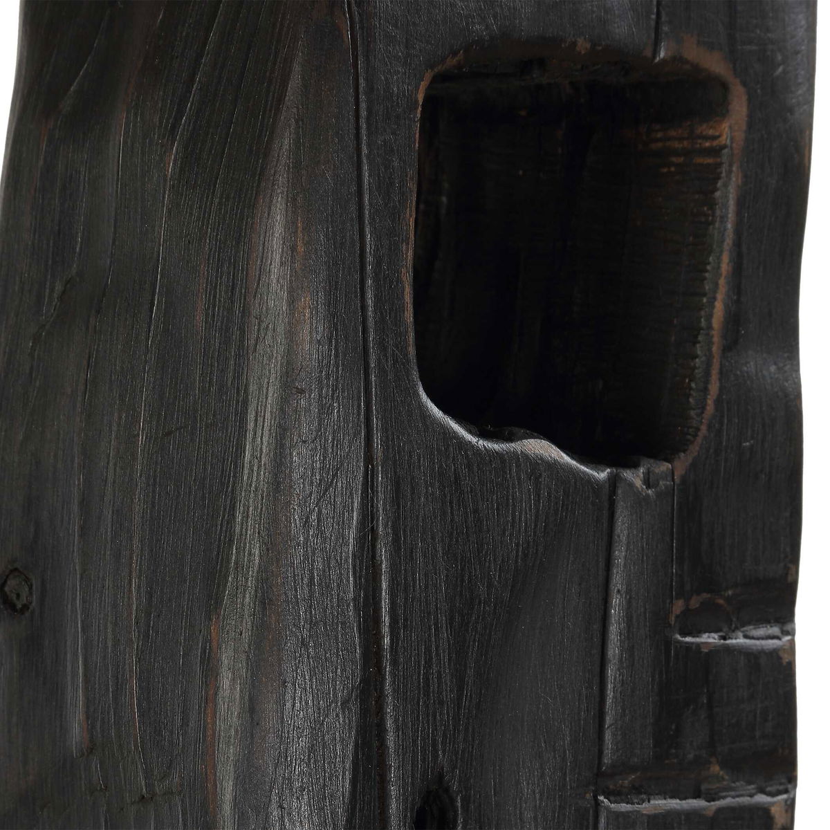 Cipher Black Wood Totems Set/2, Figurines & Statue by Uttermost, 5.12" width x 27.25" height x 4.5" depth View 6