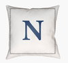 Initials Accent Pillow, Decorative Pillow by Surya, 20" length x 20" width thumbnail