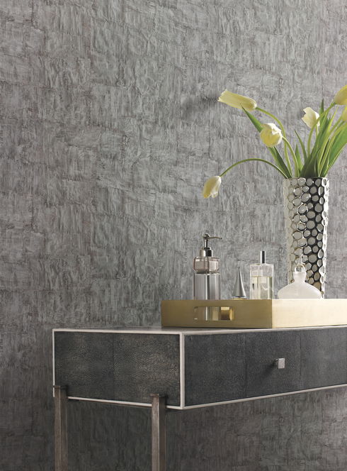 Brushstrokes Grey Wallpaper