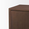 Varenna 4 Door Dark Brown Wood with Rope Handles Sideboard thumbnail 7