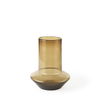 Amrita  Golden Brown Glass Vase, by Mercana, 8.31" length x 8.31" width x 9.72" height thumbnail 1