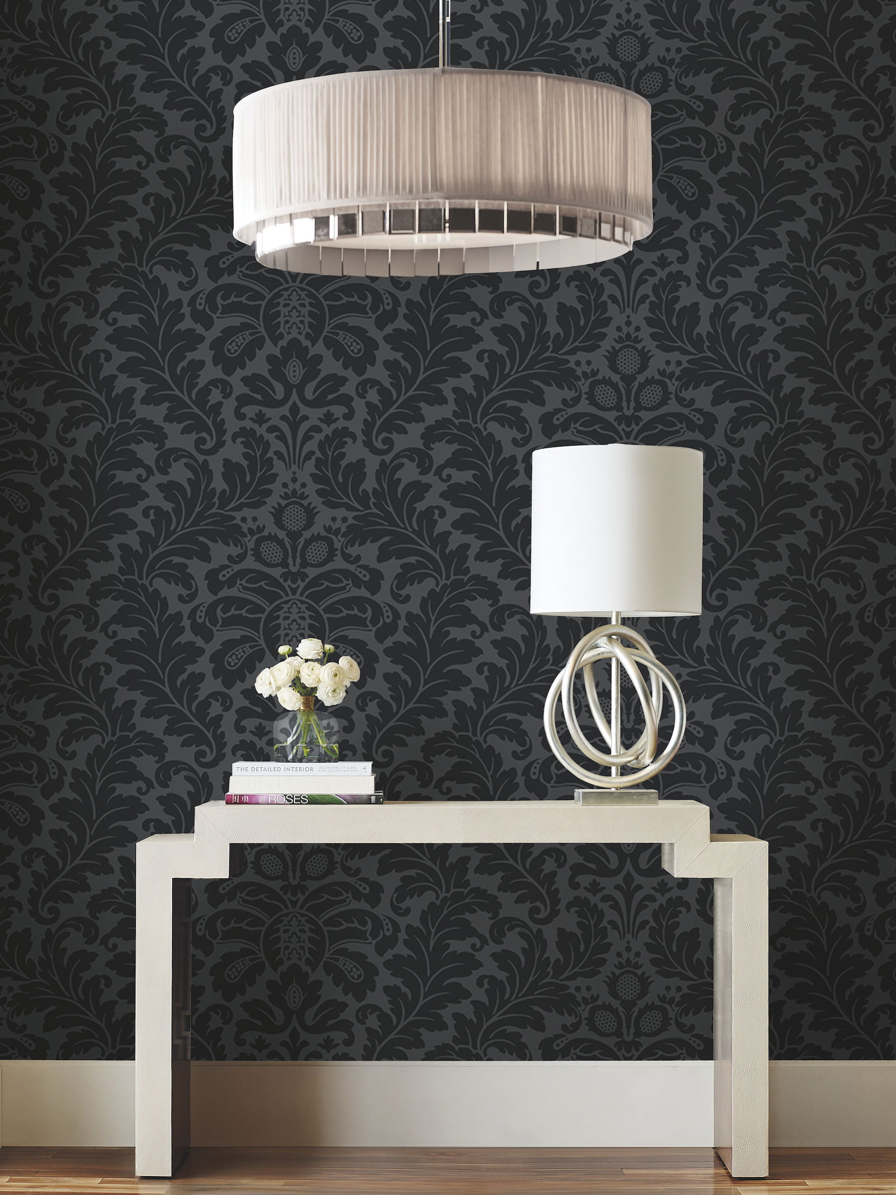 Modern Romance Black Wallpaper large image 