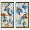 Casual Moments Framed Abstract Art Set/2, by Uttermost, 21.5" width x 41.5" height x 2" depth thumbnail 1