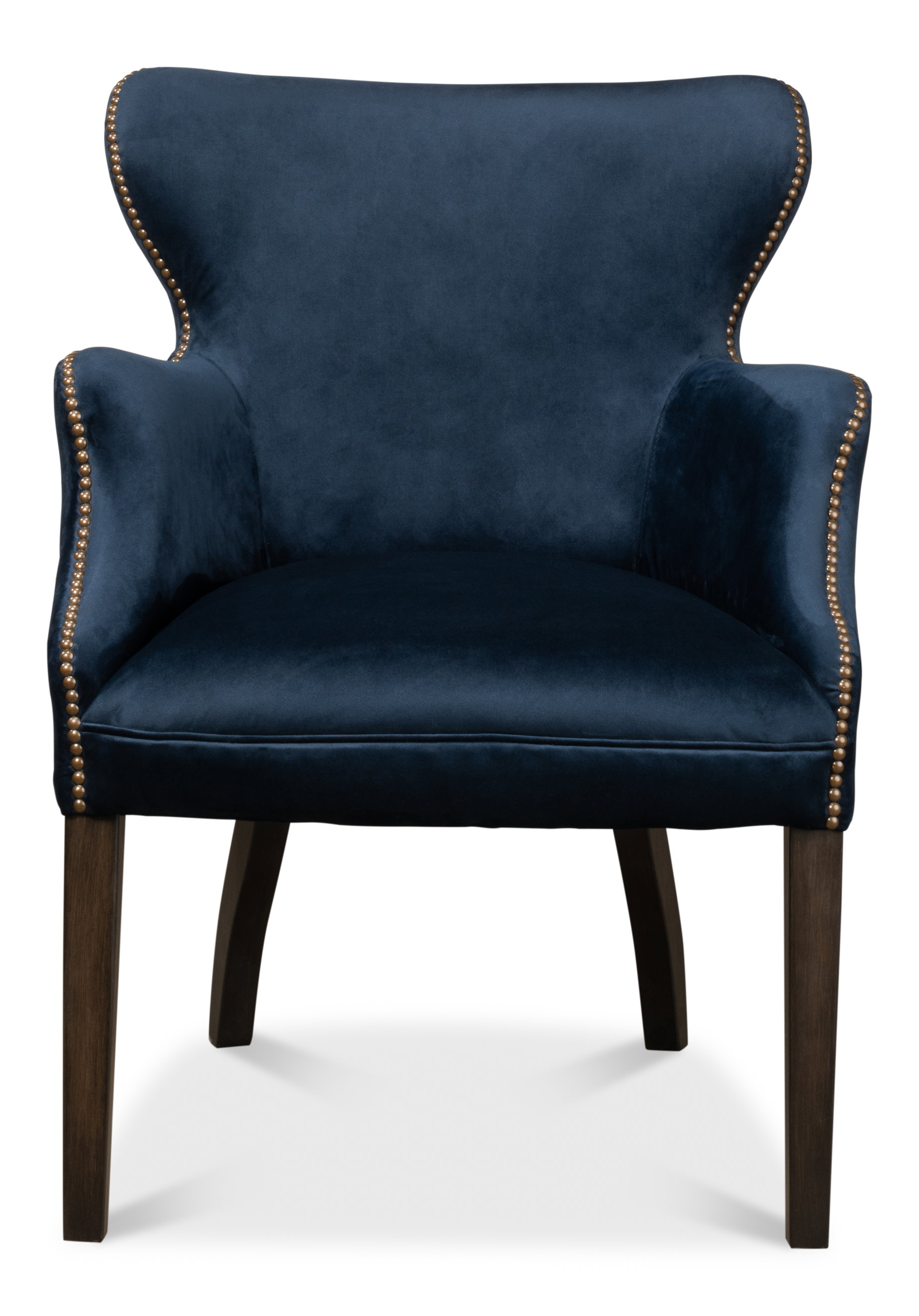 Princess Chair, Blue, Accent Chair by Sarreid, 30" length x 26" width x 34" height View 2