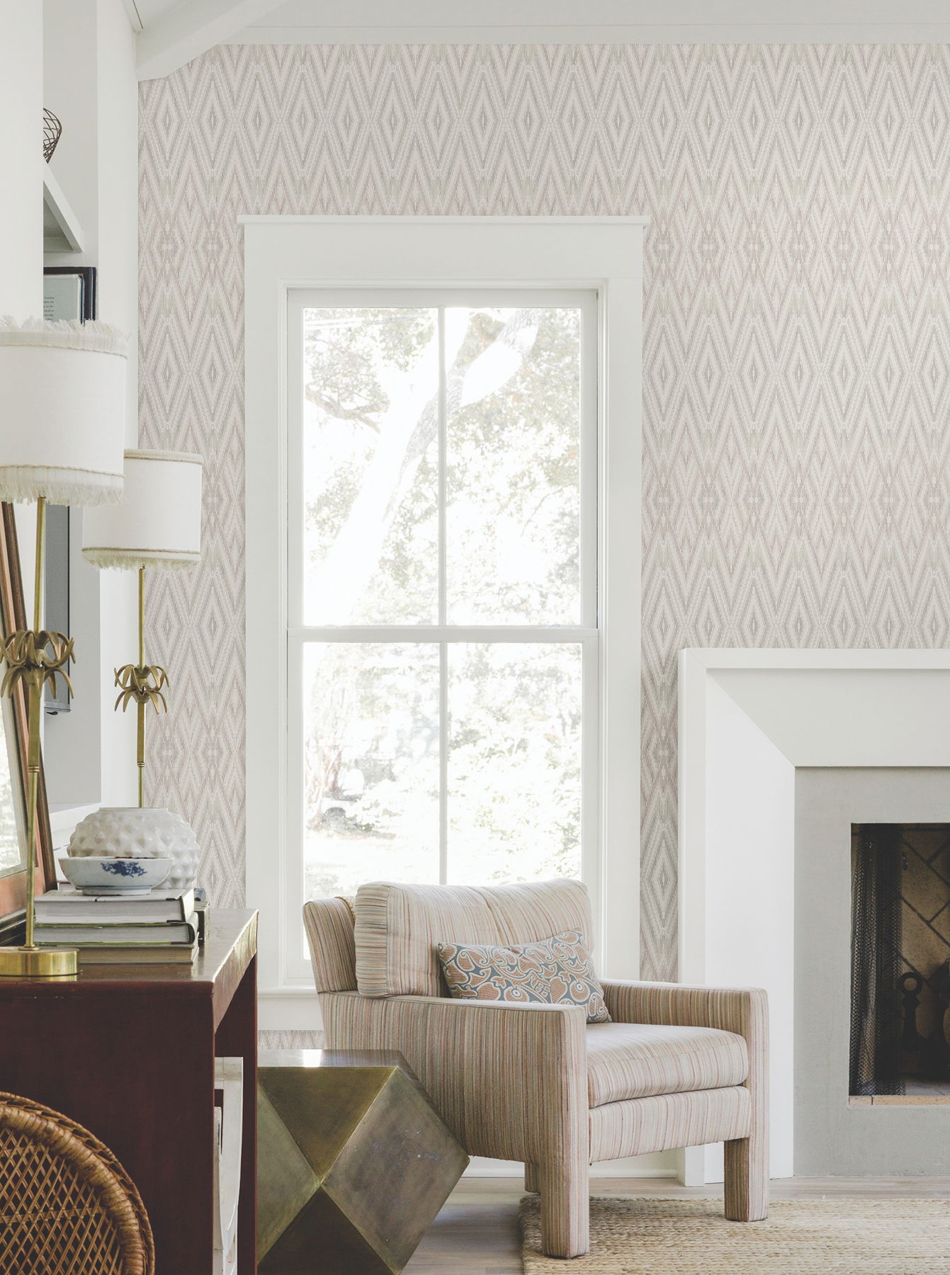 Diamond Marquise Lavender Wallpaper large image 