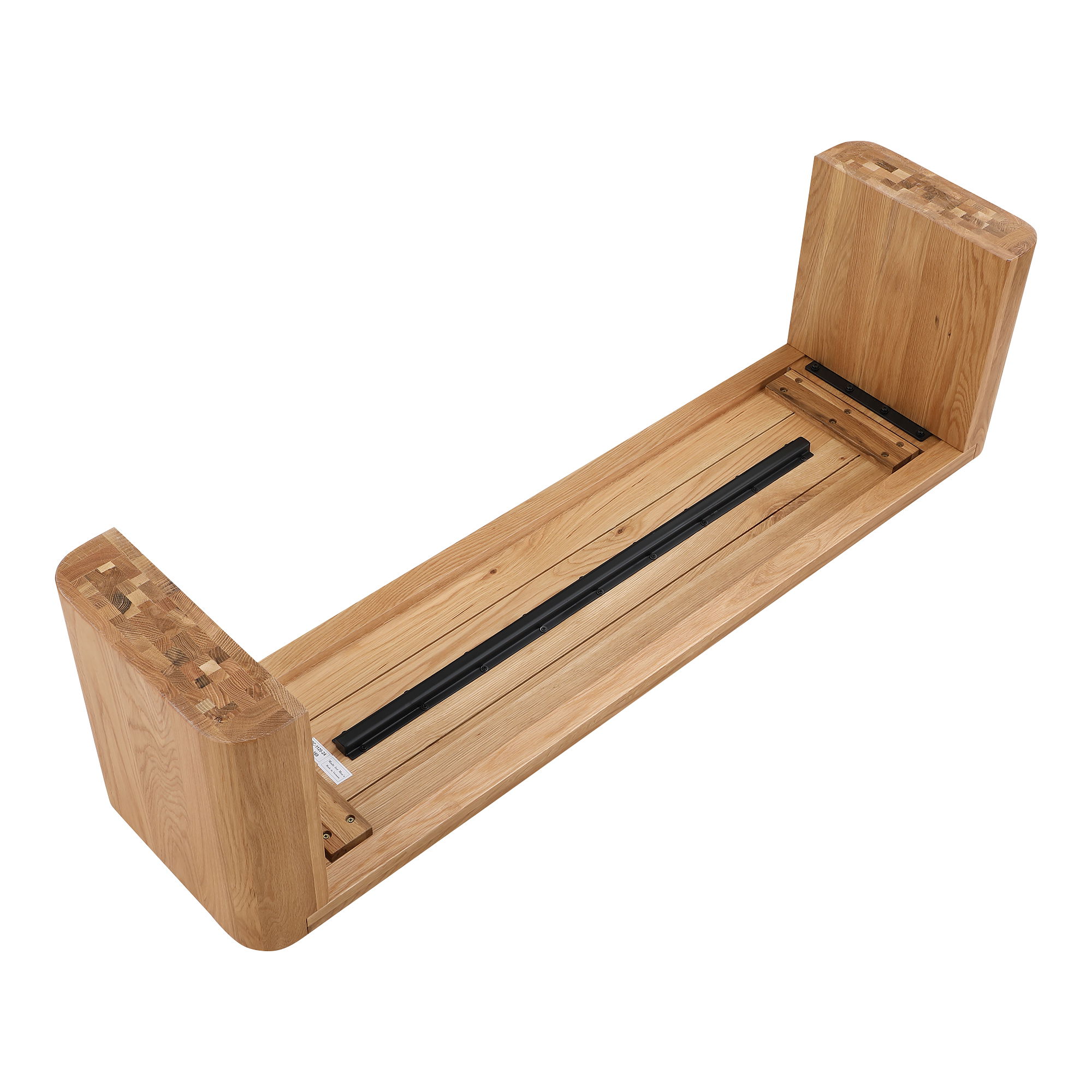 Post Small Dining Bench Natural large image 