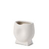 Darian Small Textured Matte White Ceramic Vase thumbnail 0