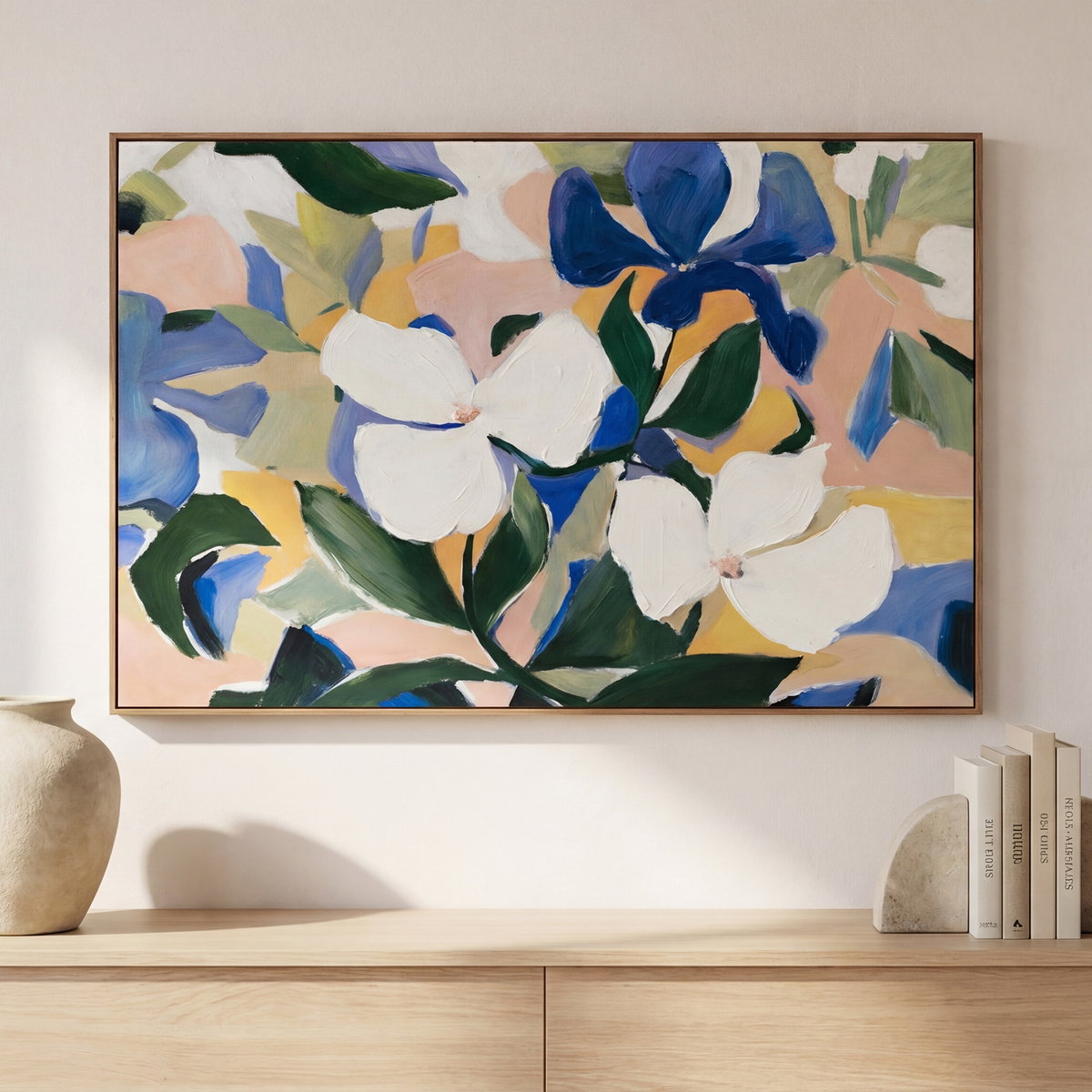 Essence Framed Painting, by Moe's Home, 60" width x 40" height x 1.75" depth View 4