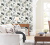 Watercolor Bouquet Charcoal Wallpaper thumbnail 1
