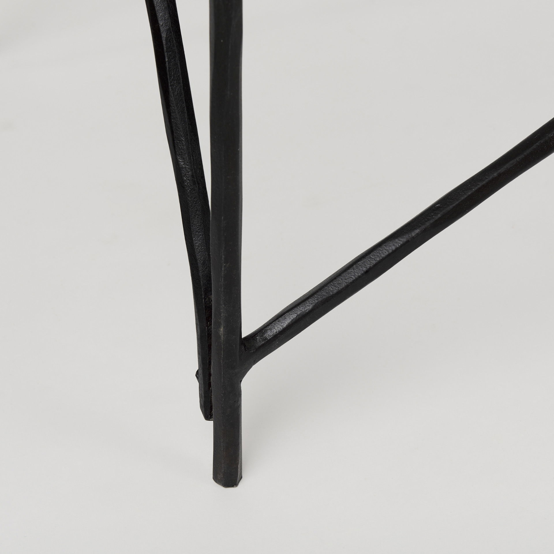 Lorlei Marble Top with Black Iron Base Console Table large image 