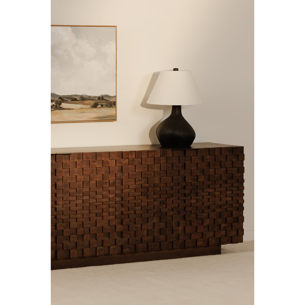 Easton Sideboard Brown, Cabinets & Sideboard by Moe's Home, 75" width x 30" height x 18" depth View 12
