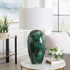 Ceralene Green Table Lamp, by Uttermost, 1'8" width x 2'9.25" height x 1'8" depth thumbnail 4