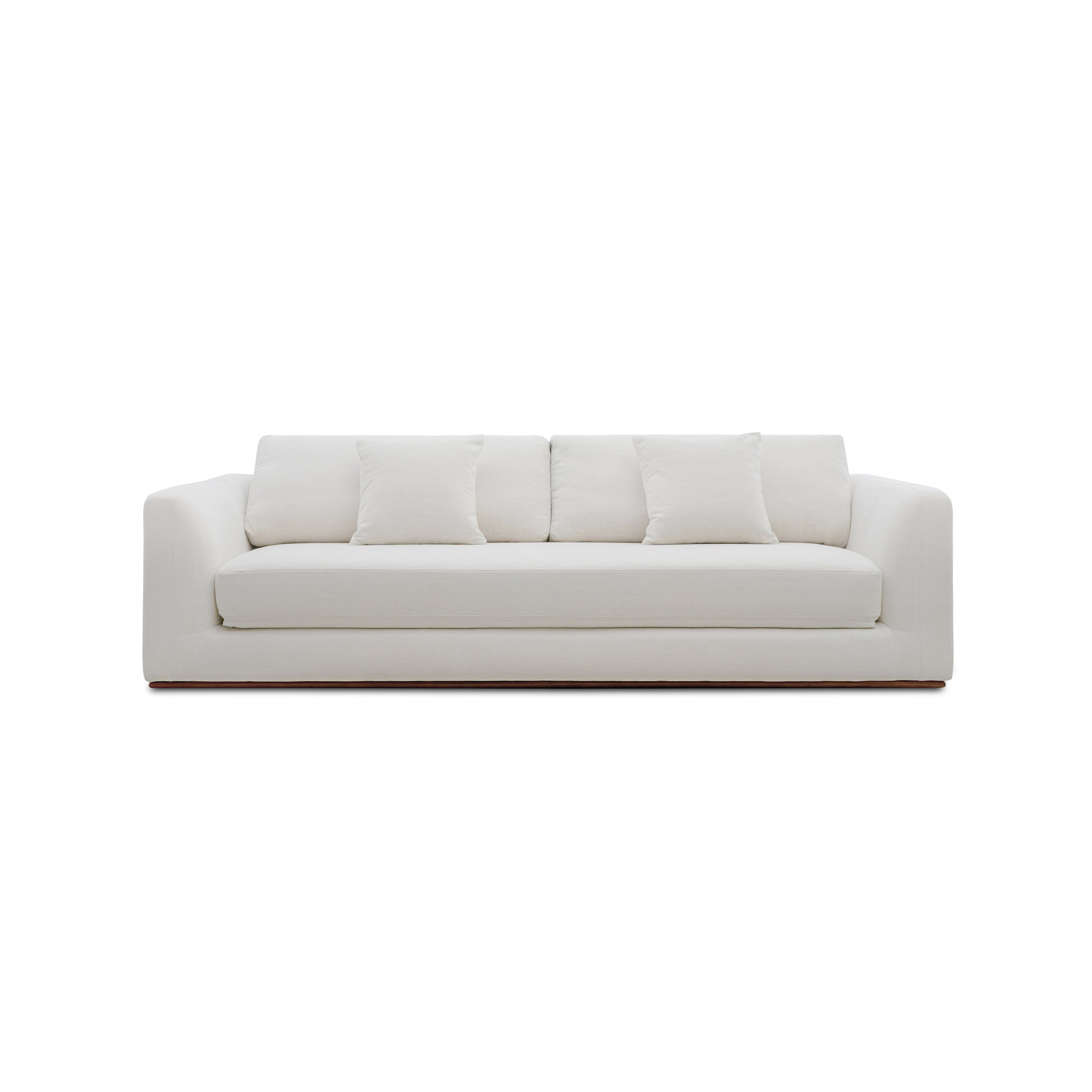 Rue Sleeper Sofa Off White, Sofa Bed by Moe's Home, 97.5" width x 25" height x 40.5" depth View 1