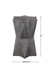 Capella Gray Accent Table, Furniture by Uttermost, 16" width x 22" height x 16" depth thumbnail 3