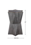 Capella Gray Accent Table, Side & End Table by Uttermost, 16" width x 22" height x 16" depth thumbnail 3