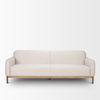 Hale Sofa with Medium Brown Wood and Oatmeal Fabric thumbnail 3