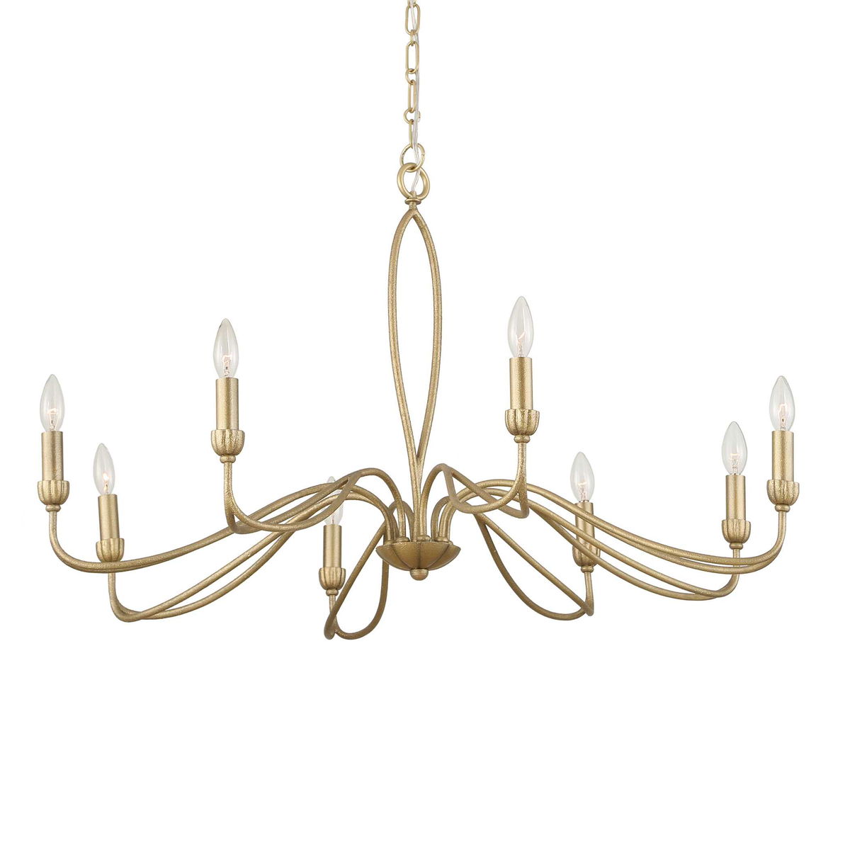 Corella 8 Light Chandelier, Pendant by Uttermost, 23" height x 40" diameter View 6