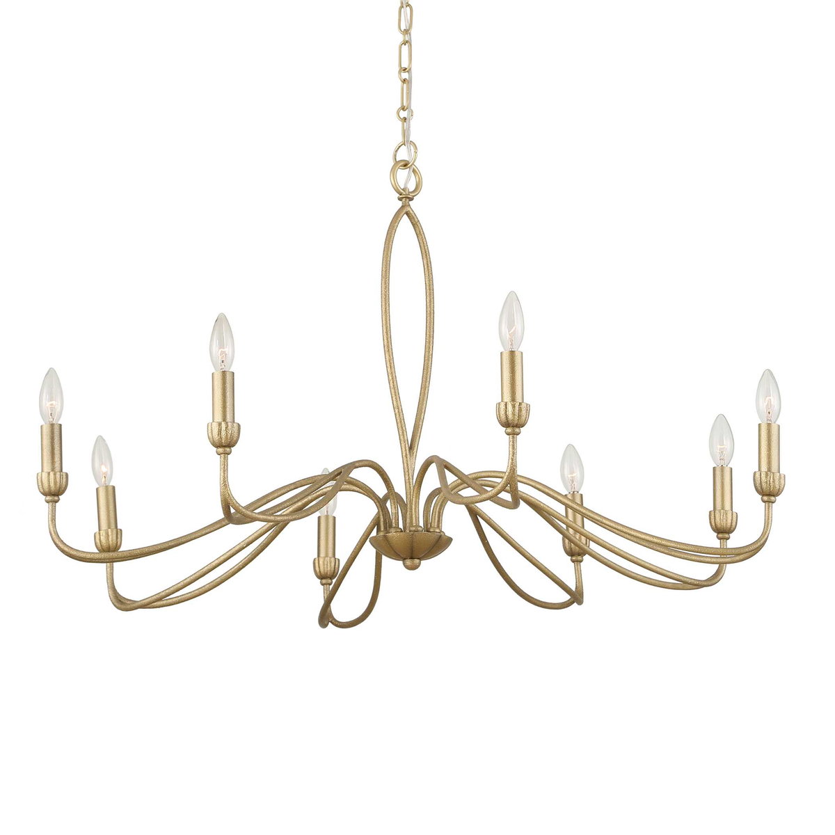 Corella 8 Light Chandelier, Pendant by Uttermost, 23" height x 40" diameter View 6